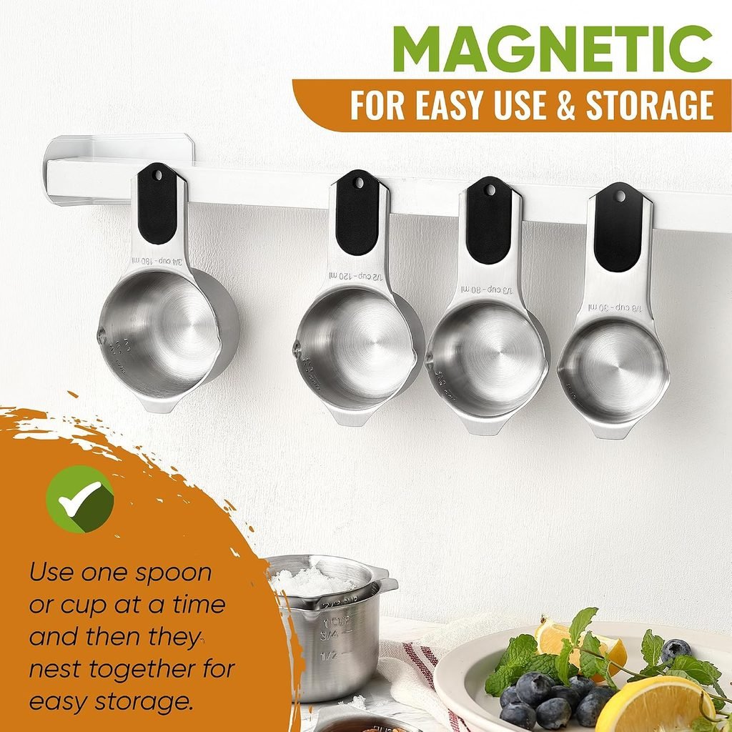 Magnetic Cups Spoons Set