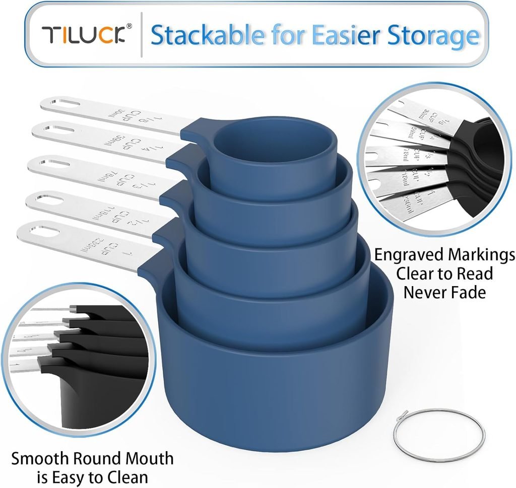 Measuring Cups Spoons Set Stackable Cup and Spoon