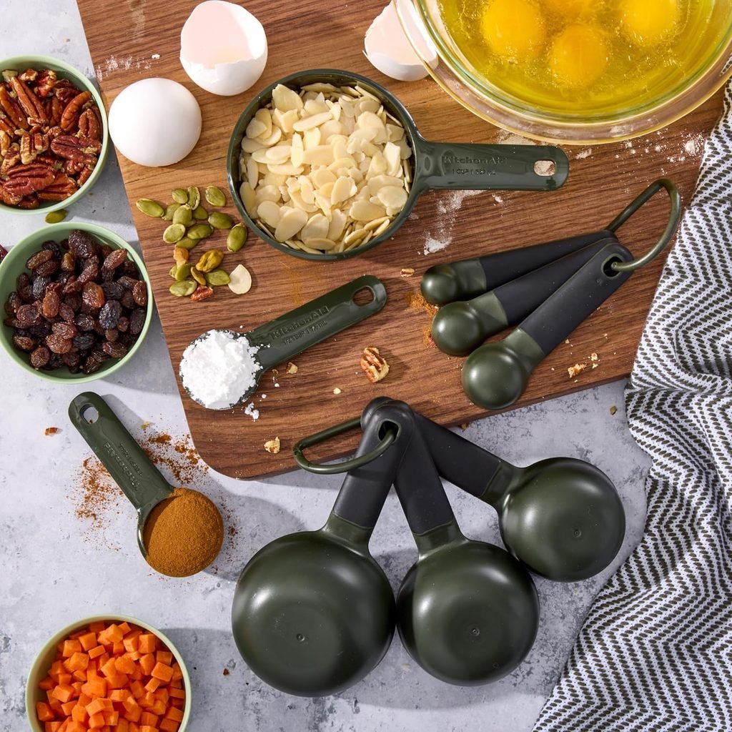 Plastic Measuring Cups and Spoon