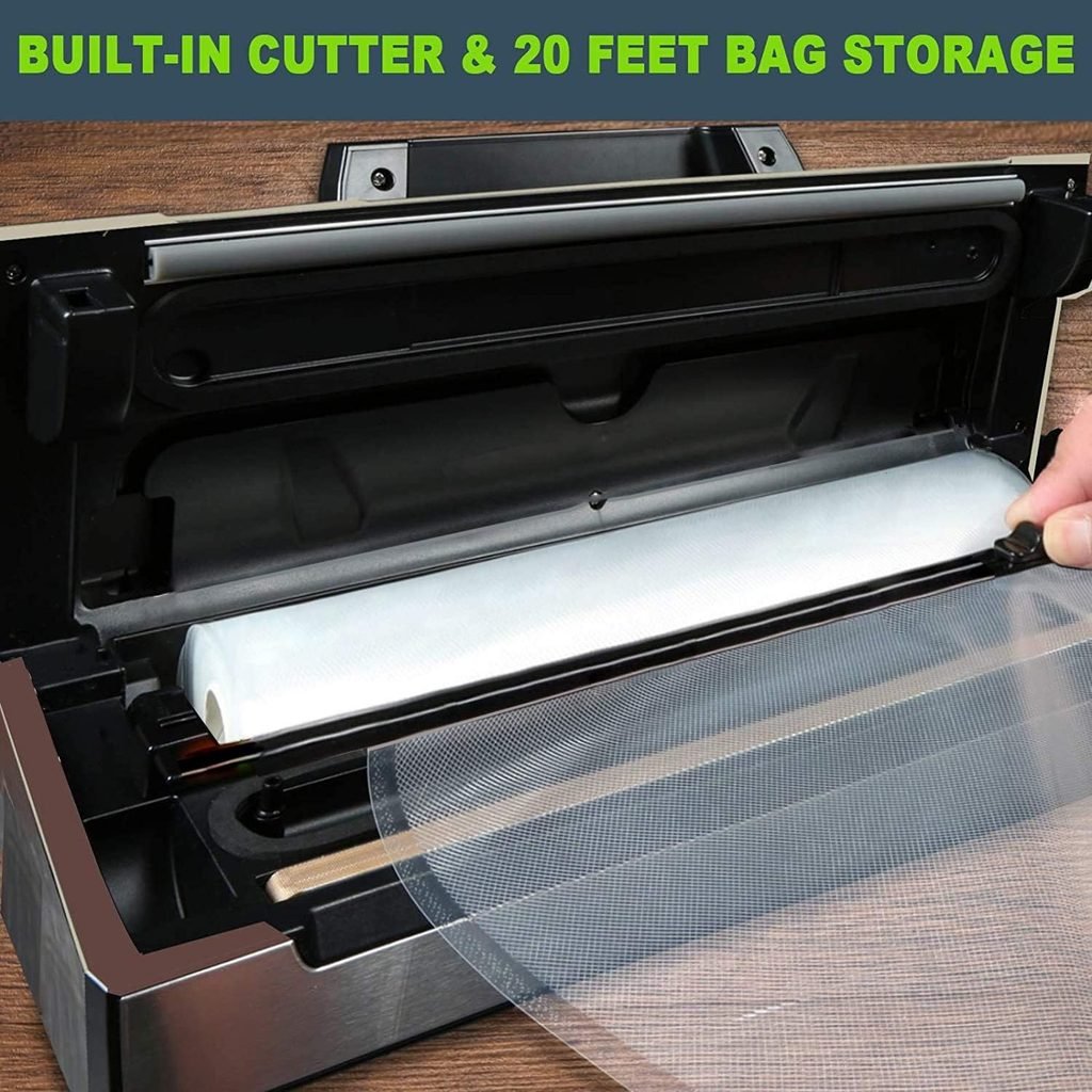 Pro Food Sealer Built in Cutter and Bag Storage