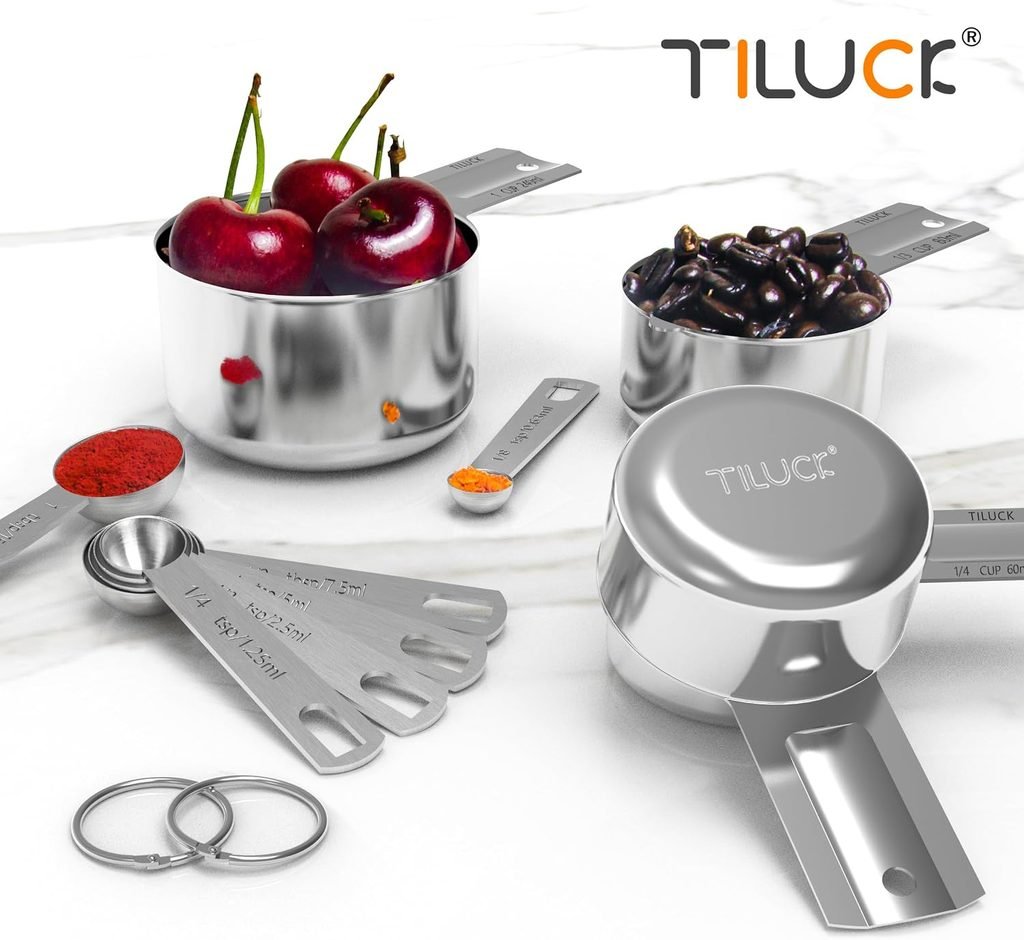 Stainless Steel Measuring Cups Spoons Set 1