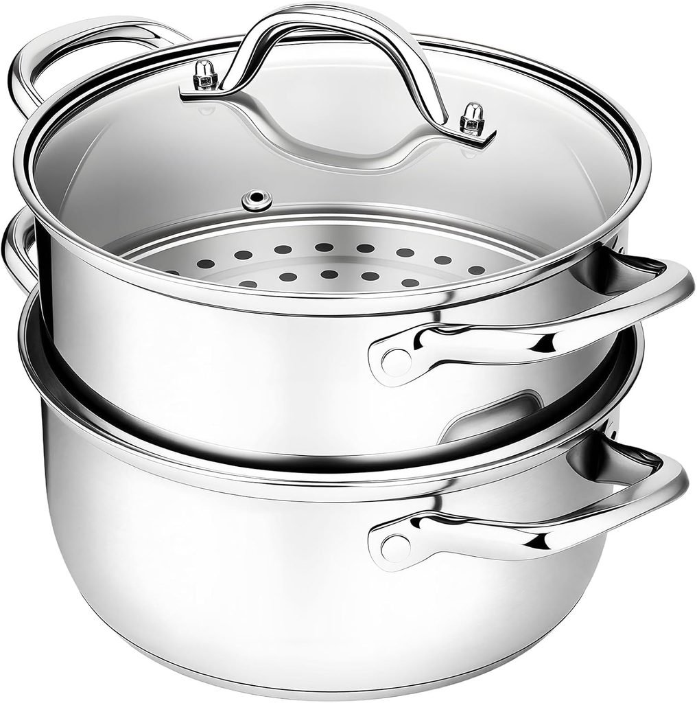 Stainless Steel Steamer Pot 3.2QT