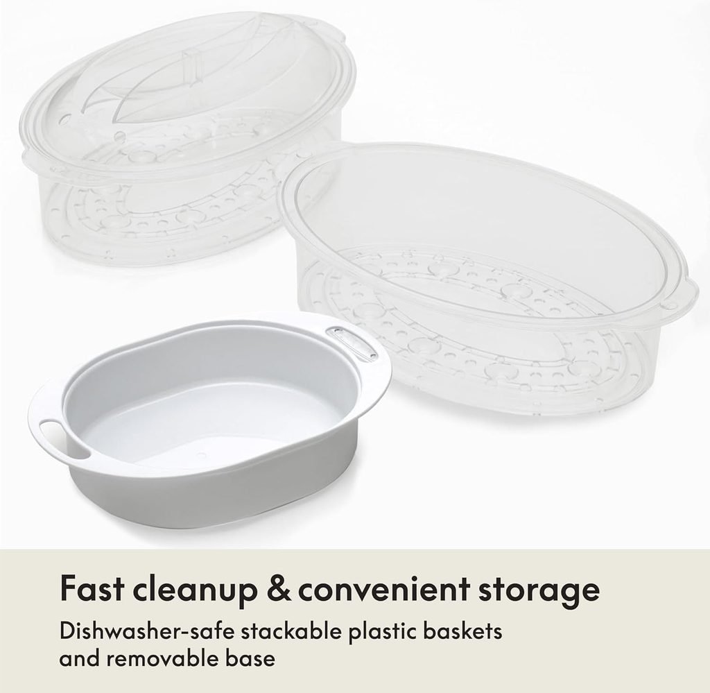 Two Tier Food Steamer Stackable Baskets