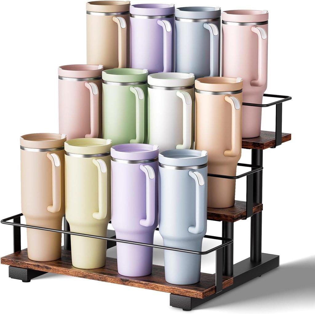 3 Tier Stanley Cup Holder for 12 40 Ounce Tumblers 1