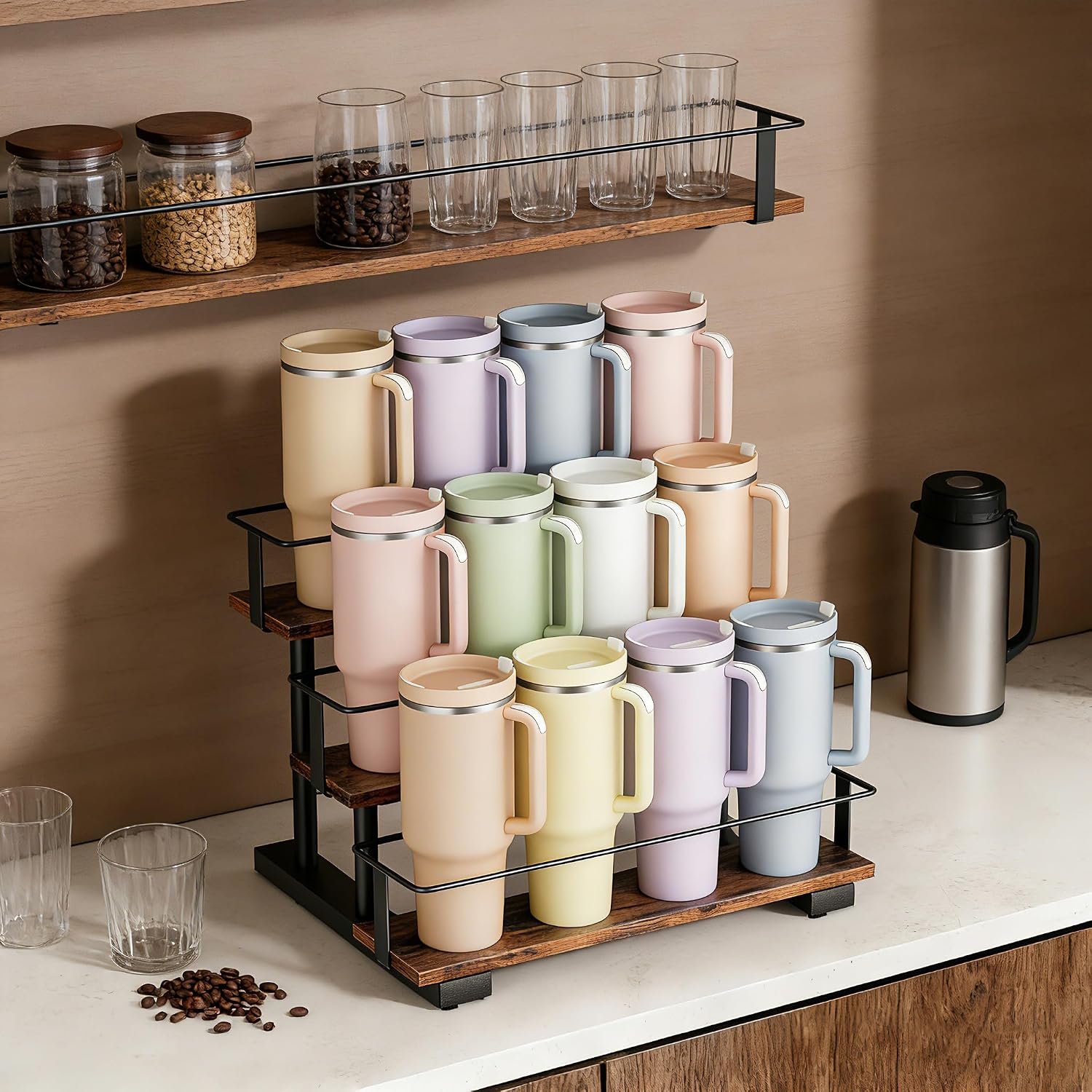 3 Tier Stanley Cup Holder for 12 40 Ounce Tumblers