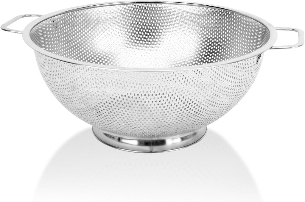 Colander for Kitchen 3QT Stainless Steel Colander Strainer with Handle