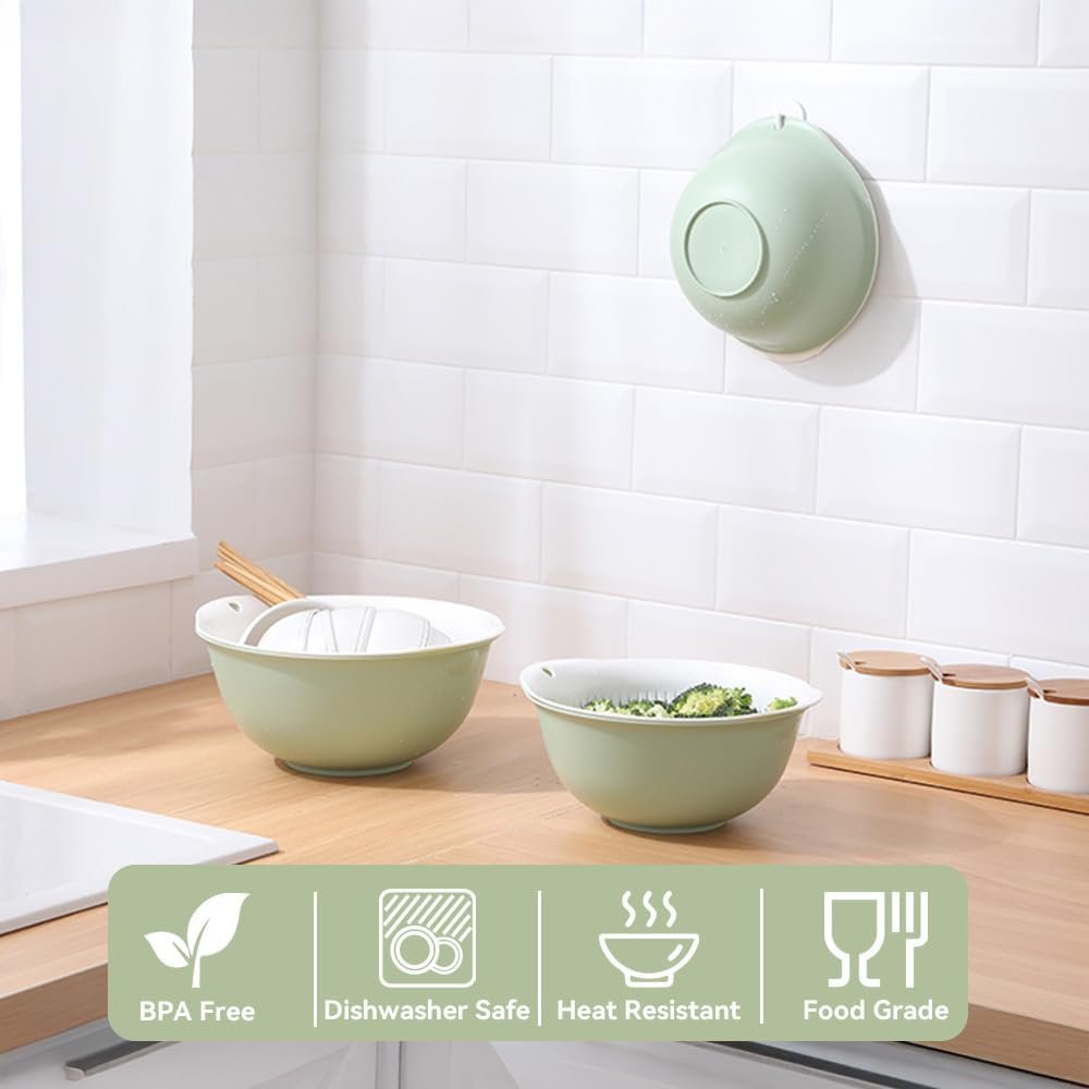 Nesting Large Capacity Plastic Food Strainer