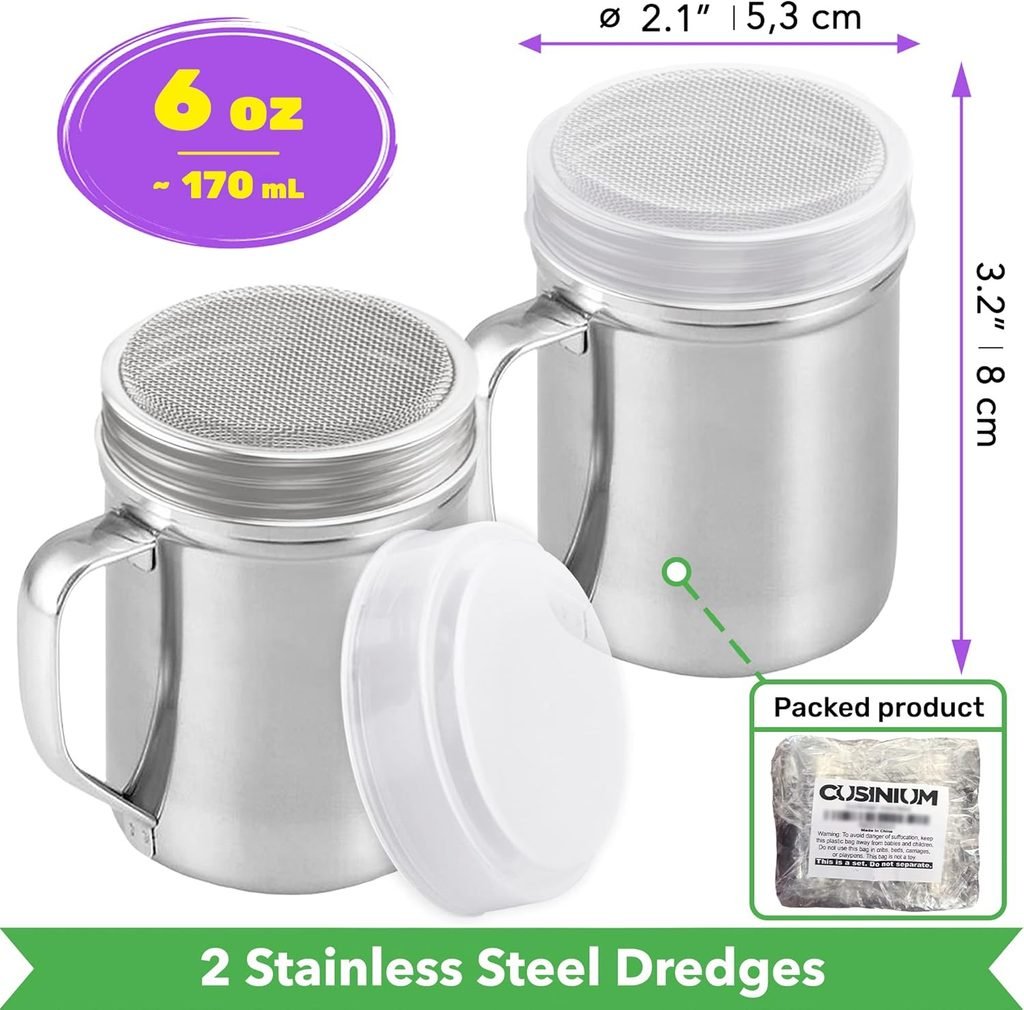 Powdered Sugar Shaker Duster