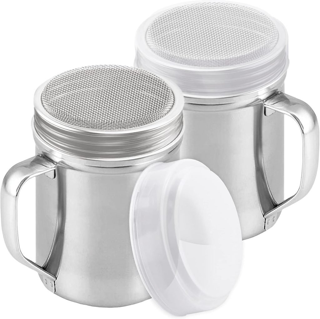 Powdered Sugar Shaker Duster With Handle Cinnamon Shaker