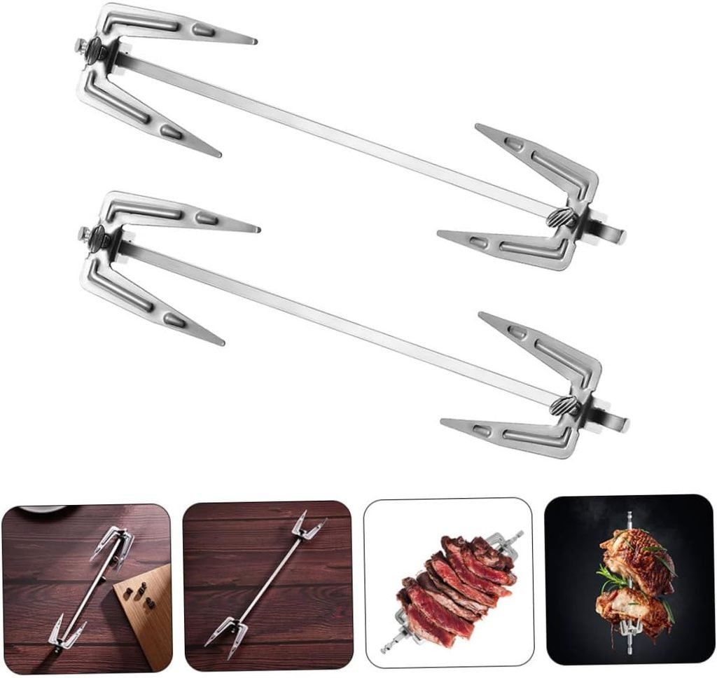 Stainless Steel Rotating Roast Chicken Forks