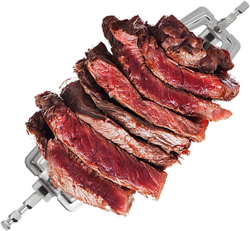 Stainless Steel Rotating Roast Chicken Forks Set BBQ Grill Fork